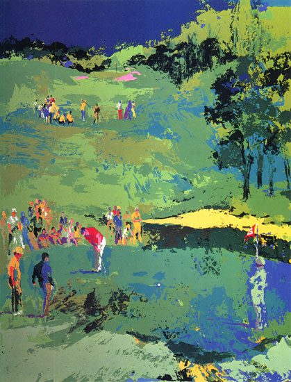 Leroy Neiman Golf Landscape